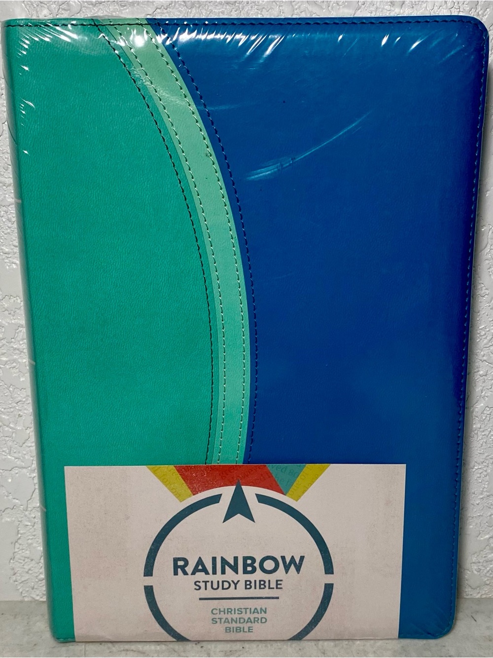 Rainbow Study Bible CSB Christian Standard Bible Teal LeatherTouch Holman Color